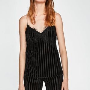 NEW Velvet Lace Cami - XS